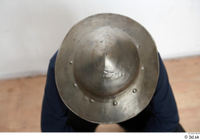  Photos Medieval Knight Kettle Hat plate Helmet 1 Head Kettle Hat plate Helmet Medieval helm army plate 0009.jpg